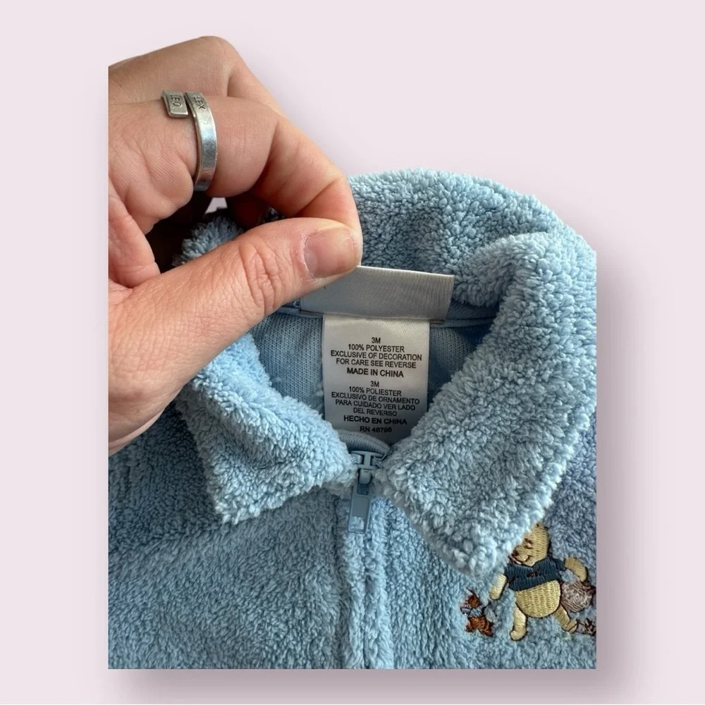 Y2K Fleece Pooh Bear Romper